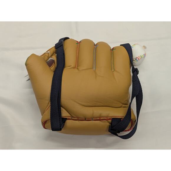 Lazoo Baseball Mitt Mini Backpack Bag Soft Plush Vinyl Travel Buddy NEW - Picture 4 of 9